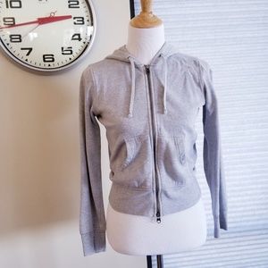 Small GAP Grey Zip Hoodie